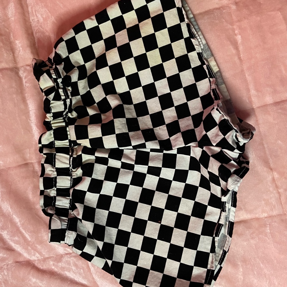 Checkerboard Shorts, Forever21, Size Medium